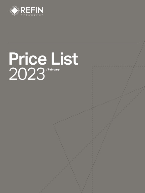 Refin Ceramiche - Price list 2023 February