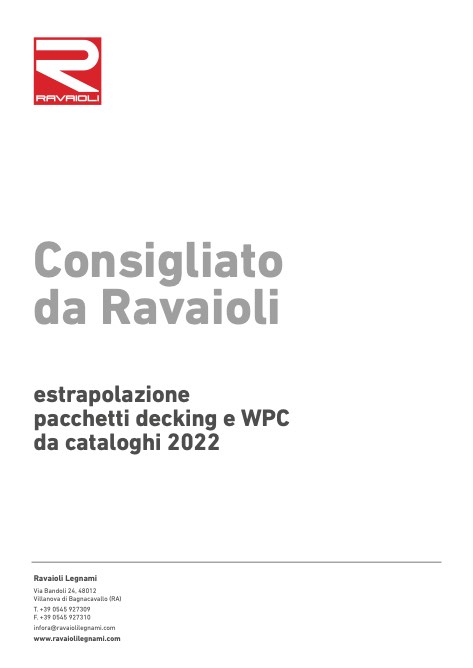 Ravaioli - Catálogo Estrapolazione pacchetti decking e WPC
