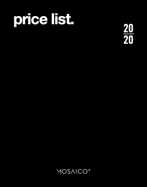 Mosaico + - Price list 2020
