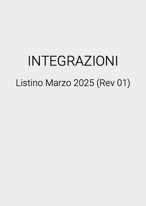 Its Todini - Price list INTEGRAZIONI