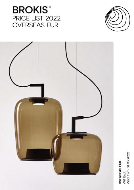 Brokis - Listino prezzi Overseas 2022