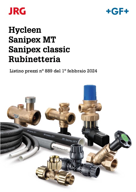 Georg Fischer - Liste de prix N° 889 - Hycleen Sanipex MT Sanipex classic Rubinetteria
