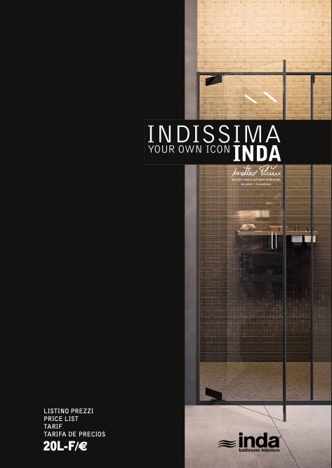 Inda - Price list Indissima (agg.to 05/2020)