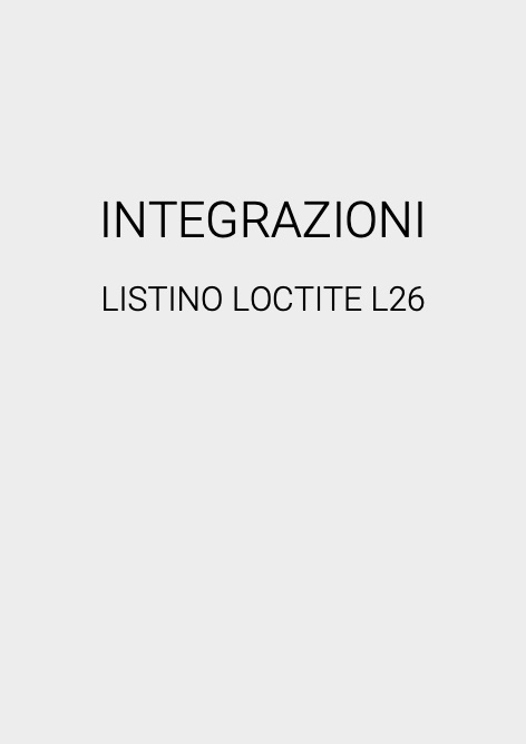 Fimi - Прайс-лист INTEGRAZIONI