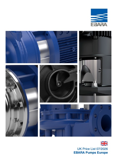 Ebara Pumps Europe - Preisliste 09/2026