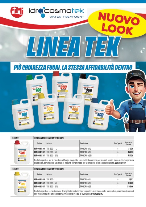 Fimi - Price list LINEA TEK