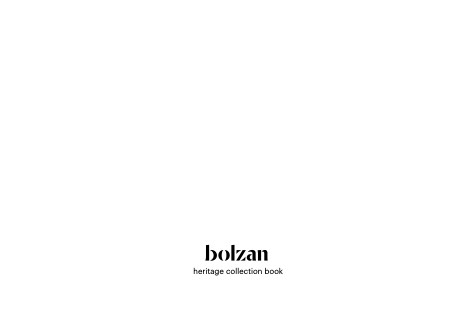 Bolzan - Catalogue Heritage collection book