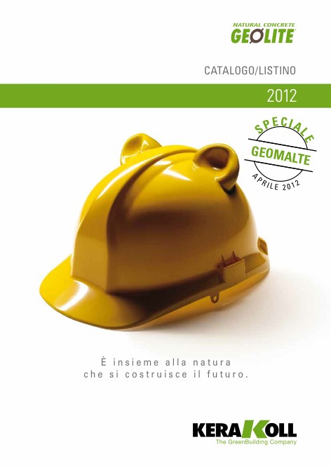 Kerakoll - Catalogue Natural Concrete Geolite Catalogo-Listino 2012