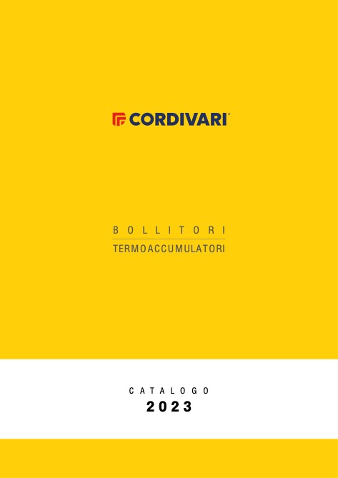 Cordivari - Catalogo Bollitori | Termoaccumulatori