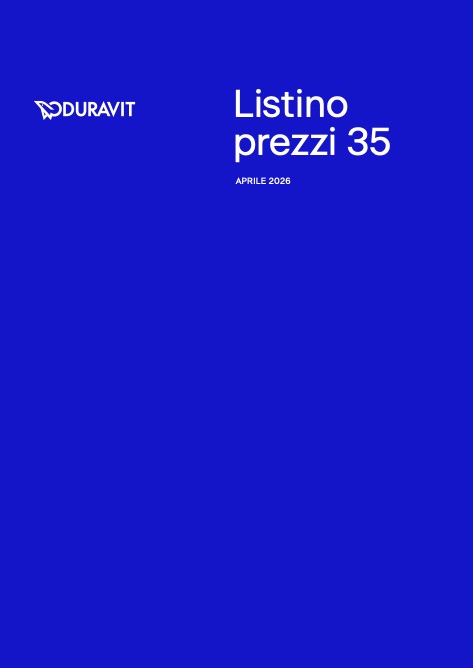 Duravit - Lista de precios 35 | Aprile 2026