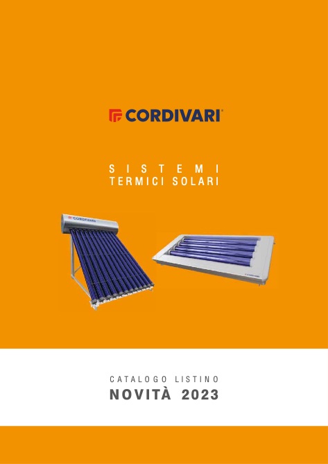 Cordivari - Прайс-лист SISTEMI TERMICI SOLARI  NOVITÀ 2023