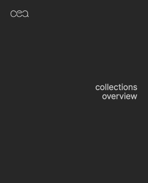 Cea - Catalogue COLLECTIONS OVERVIEW