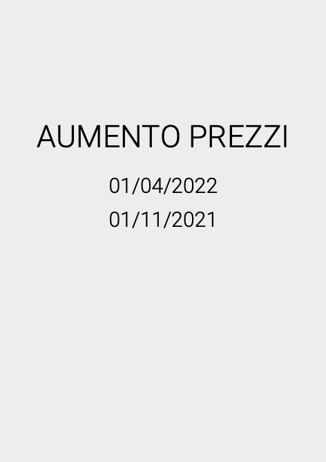 Bossini - Price list Aumento Prezzi
