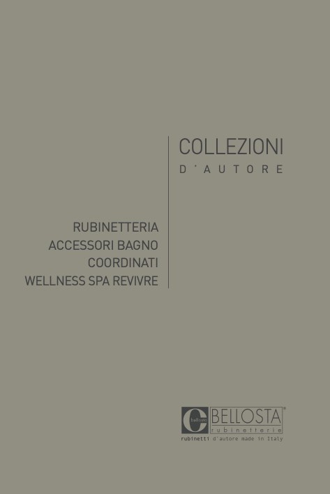 Bellosta Rubinetterie - Catálogo Generale 2020