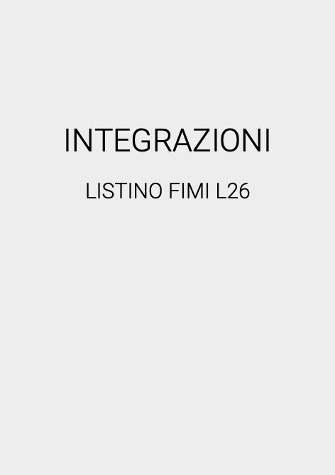Fimi - Listino prezzi INTEGRAZIONI