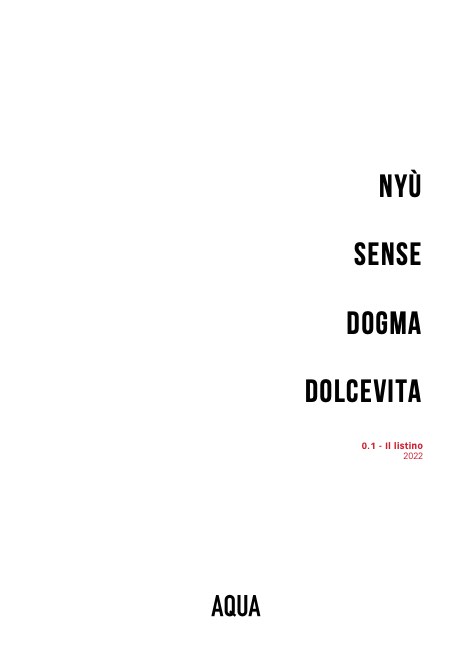 Aqua - Listino prezzi Nyu' - Sense - Dogma - Dolcevita.pdf