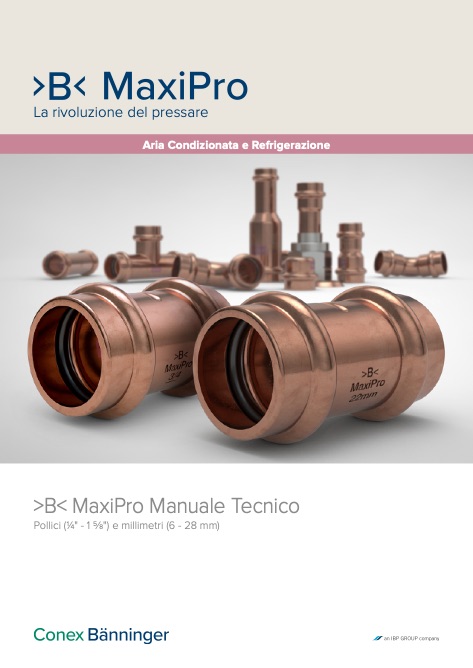 Conex Banninger - Catalogo B MaxiPro Manuale Tecnico