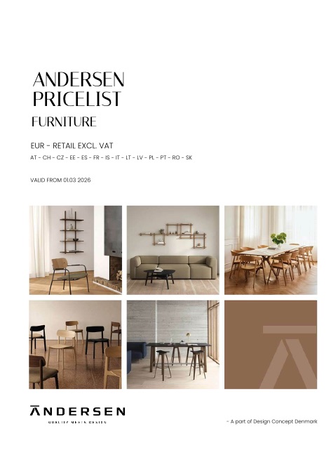 Andersen - 价目表 Furniture