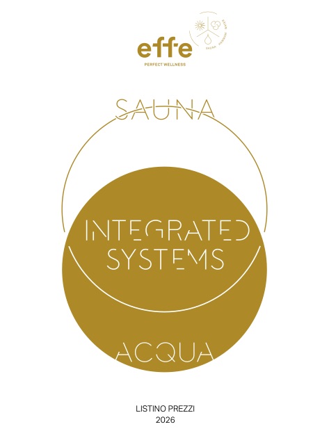 Effe - Price list Sauna | Sistemi integrati | Acqua
