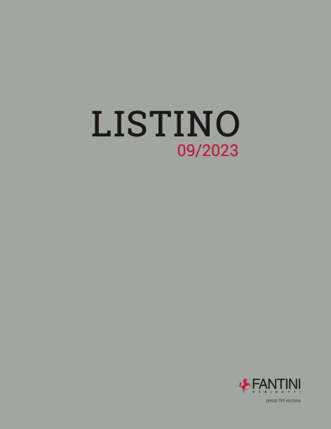 Fantini - Liste de prix 09/2023