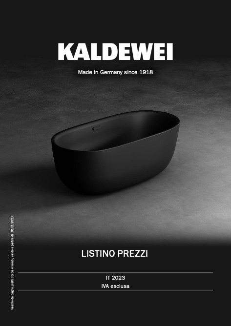 Kaldewei - Price list 2023
