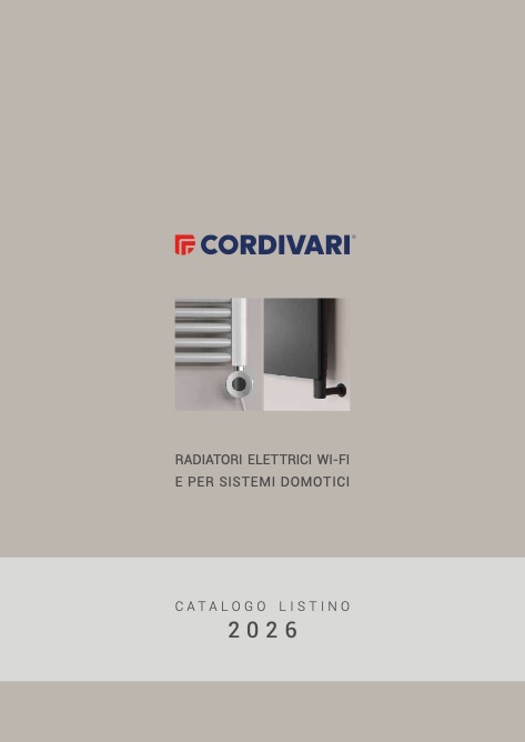 Cordivari - Lista de precios Radiatori Elettrici Wi-Fi e per Sistemi Domotici