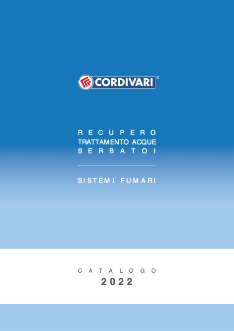 Cordivari - Catalogue Trattamento acque | Serbatoi | Sistemi fumari