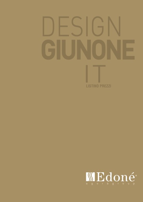Edonè - Lista de precios Design Giunone