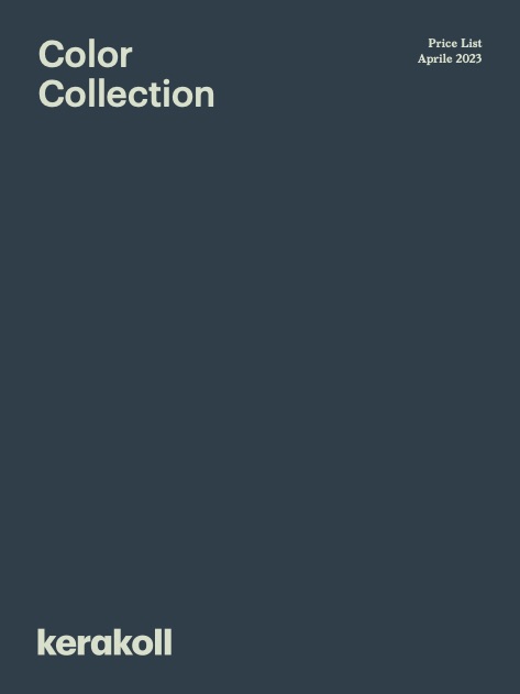 Kerakoll - Lista de precios Color Collection | Aprile 2023