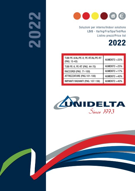Unidelta - Price list LSI5 - Soluzioni per interno