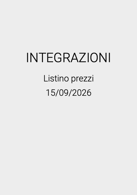 Stones - Price list Settembre 2026