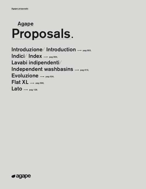 Agape - Catalogue Proposals