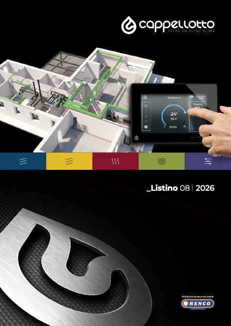 Cappellotto - Henco - Listino prezzi 08-2026
