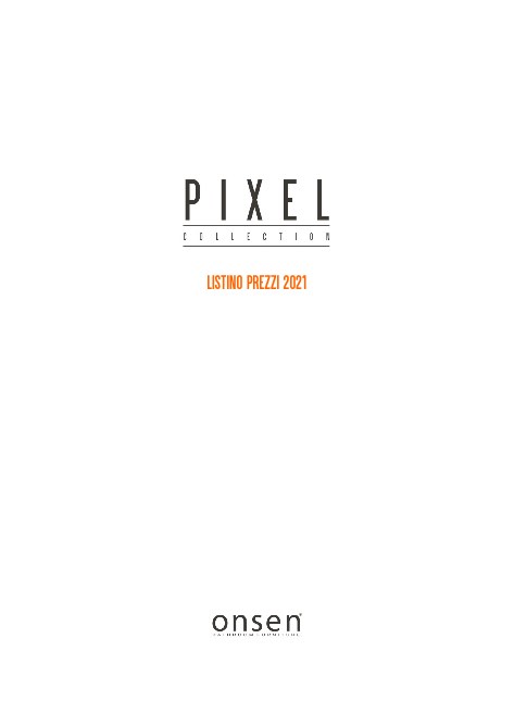 Falegnameria Adriatica - Lista de precios Onsen - Pixel