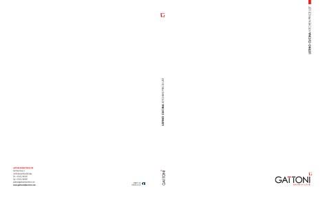 Gattoni - Прайс-лист Cucina