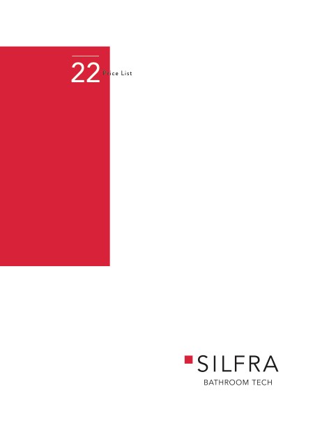 Silfra - Price list 2022