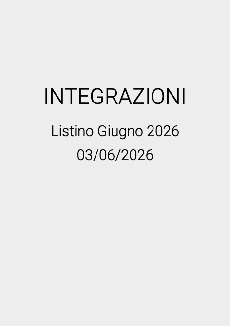 Bernasconi - Price list INTEGRAZIONI