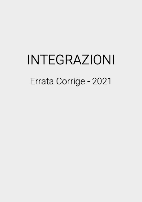 Cosmogas - Price list INTEGRAZIONI 2021