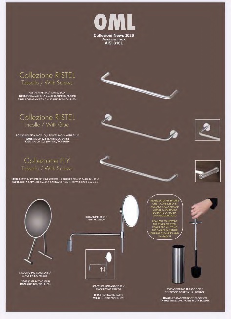 Oml - Catalogue COLLEZIONI NEWS 2026 - ACCIAIO INOX AISI 316L