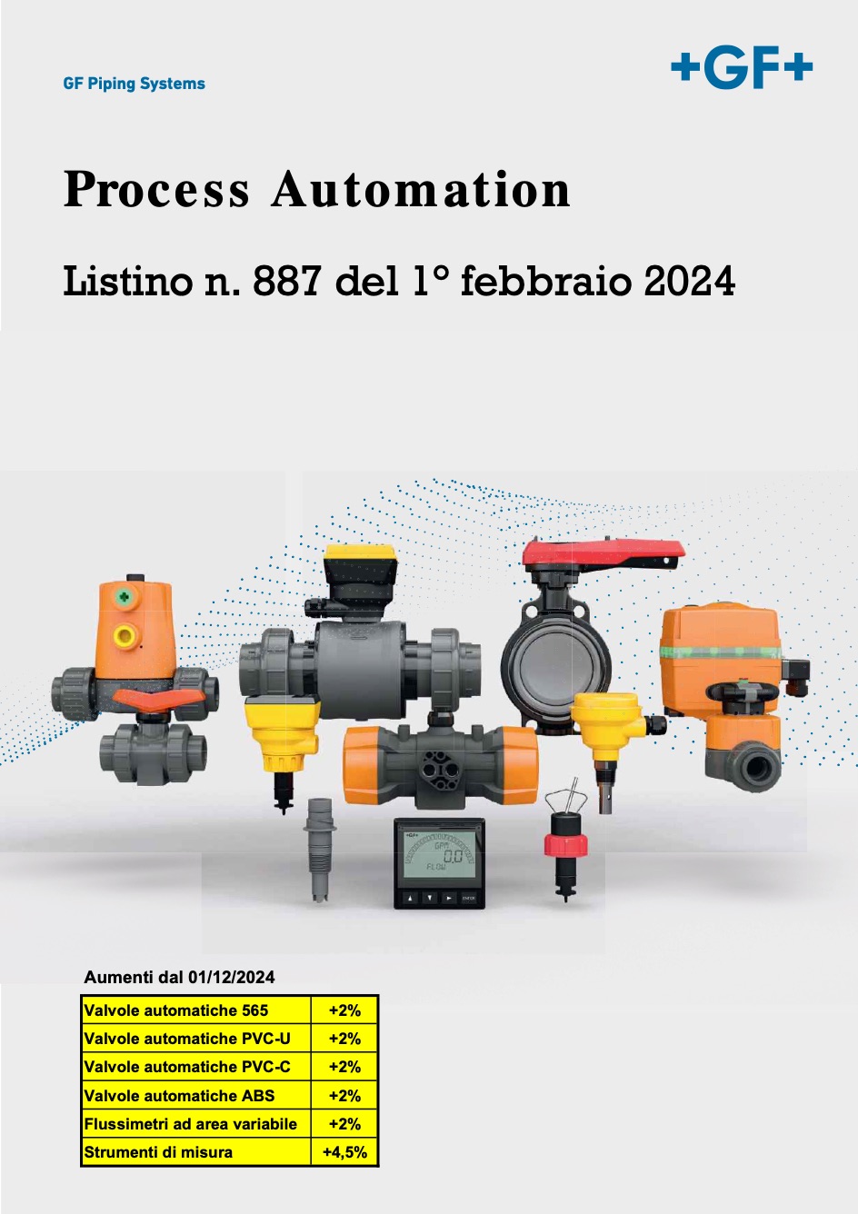 Lista de precios Georg Fischer LP 887 Process Automation
