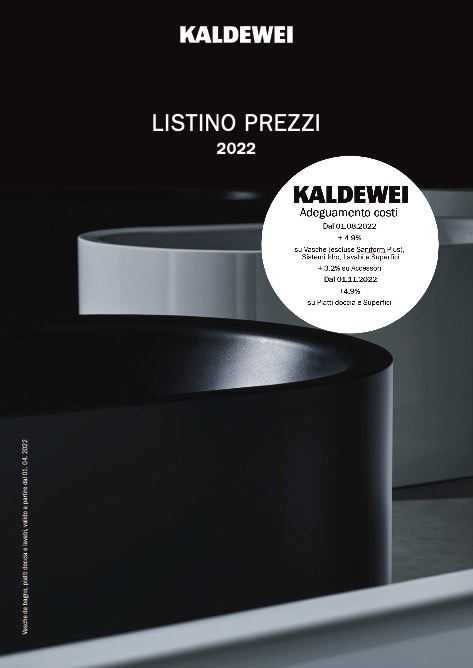 Kaldewei - Lista de precios 2022
