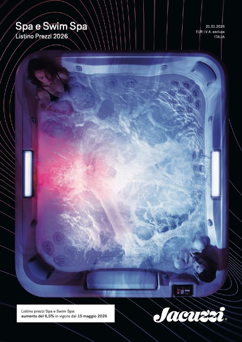 Jacuzzi - Price list Spa e Swim Spa