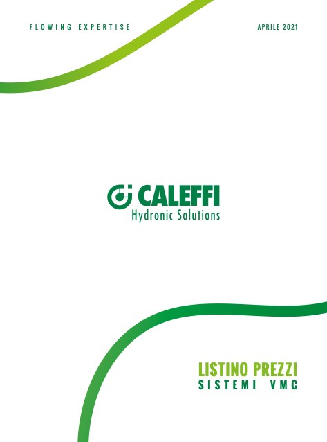 Caleffi - Listino prezzi Sistemi VMC