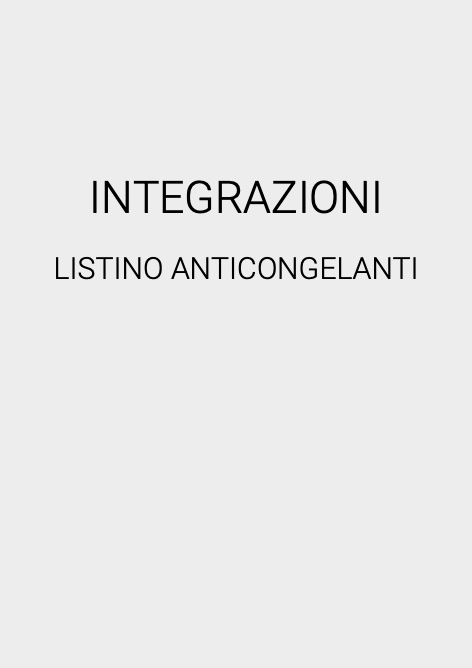 Facot Chemicals - Listino prezzi INTEGRAZIONI