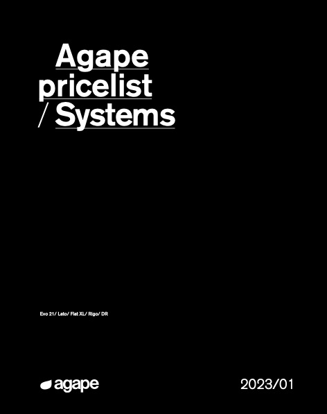 Agape - Price list Systems | 2023/01