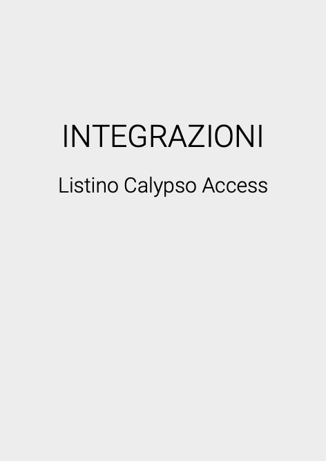 Atlantic - Price list Calypso Access