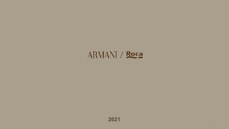 Roca - Listino prezzi Armani 2021
