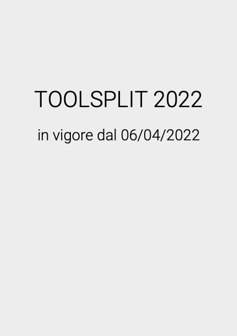 Tecnosystemi - Price list TOOLSPLIT 2022