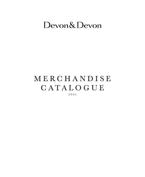 Devon&Devon - Lista de precios MERCHANDISE CATALOGUE