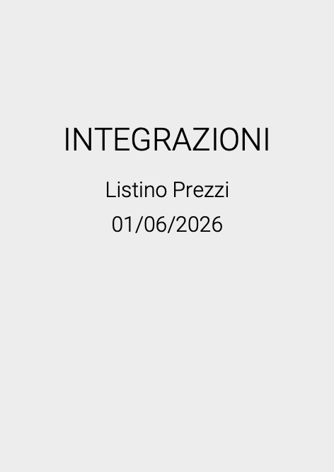 Foster - Listino prezzi INTEGRAZIONI